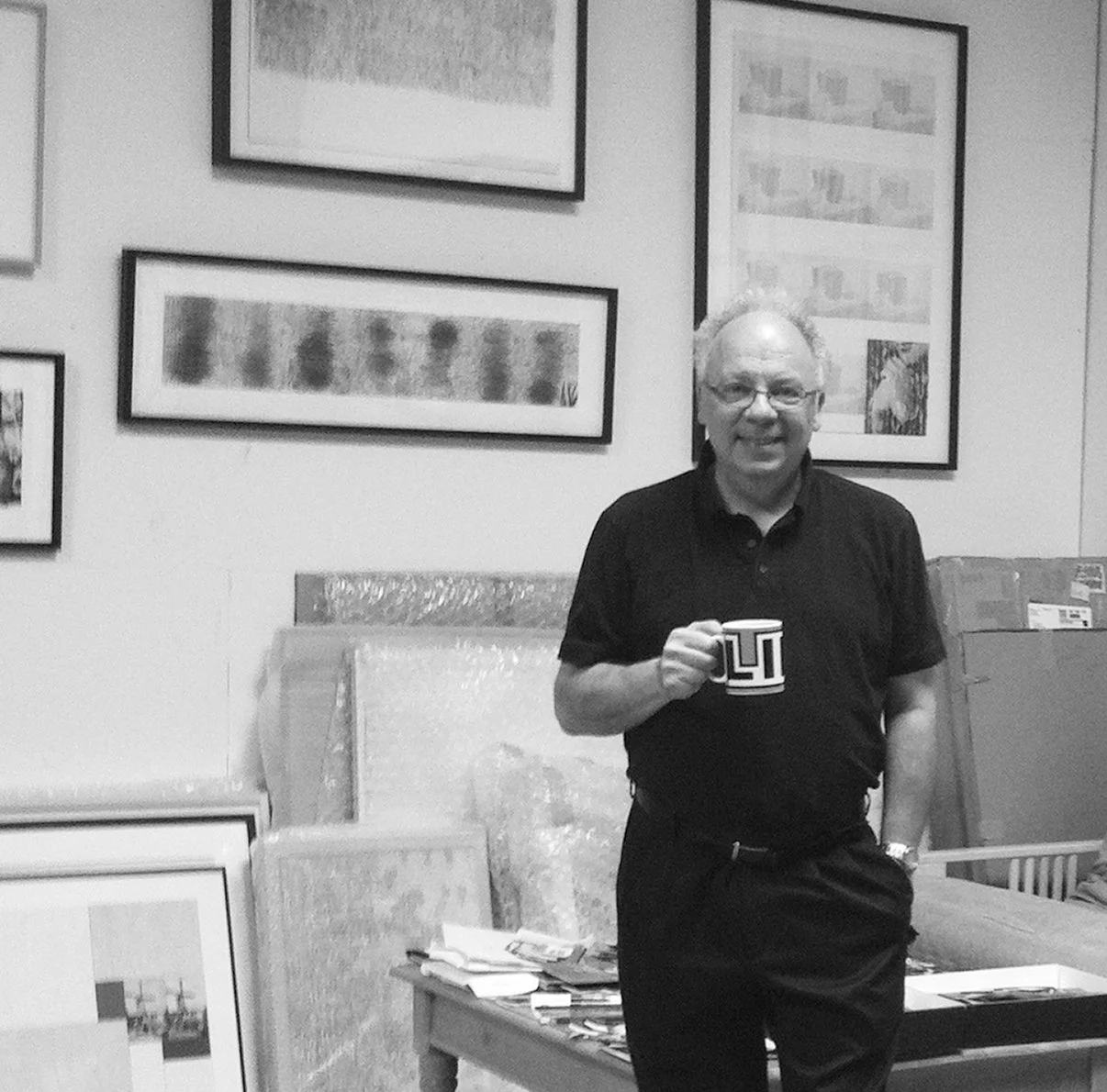 Buzz Spector in his studio